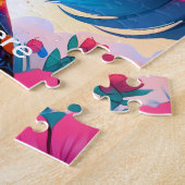 Kinderen Levendige versmelting van fantasie en ani Legpuzzel (Zijkant)