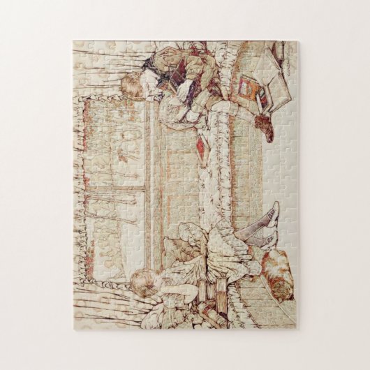  kinderen lezen legpuzzel (Verticaal)