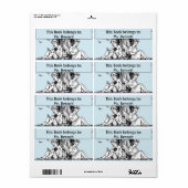 Kinderen Lezen onder een boomboekplaat Etiket (Full Sheet)