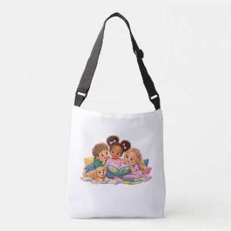 Kinderen Lezen Samen Voorleestijd Crossbody Tas