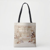  kinderen lezen tote bag (Voorkant)