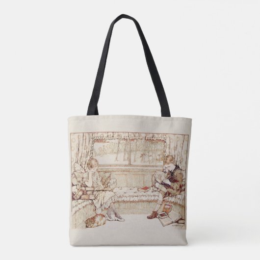 kinderen lezen tote bag (Achterkant)