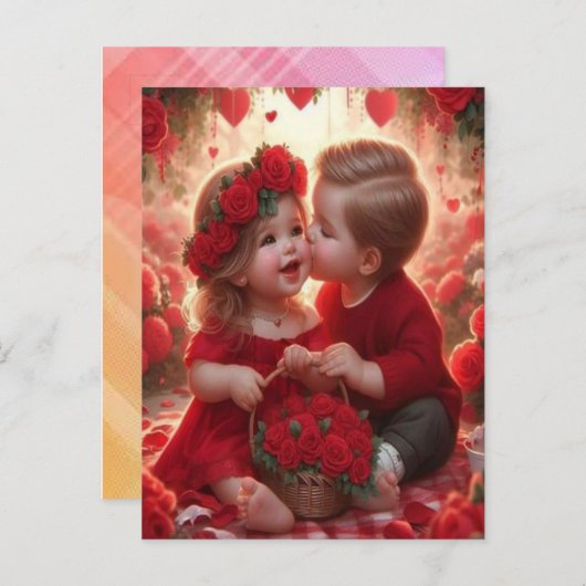 Kinderen Liefde Kaart (Voorkant / Achterkant)