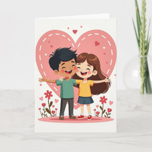 Kinderen Liefde Knuffelkaart Kaart
