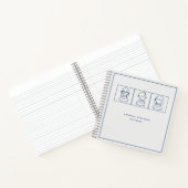Kinderen Lijnkunst Moderne Minimalist Notitieboek (Binnen)