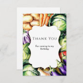 Kinderen Lokale Telers Markt Verjaardag Bedankkaart (Voorkant / Achterkant)