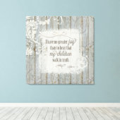 Kinderen lopen in waarheid - 3 John 1:4 Canvas Afdruk (Insitu (Houten vloer))