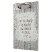 Kinderen lopen in waarheid - 3 John 1:4 Klembord (Links)