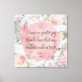 Kinderen lopen in waarheid canvas afdruk (Voorkant)