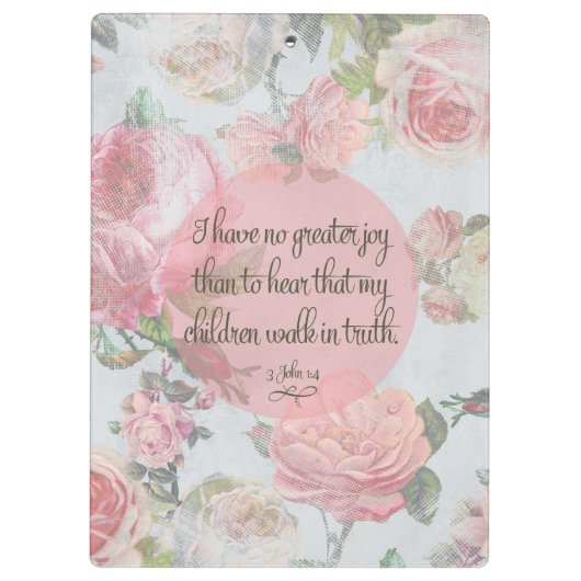 Kinderen lopen in waarheid klembord (Achterkant)