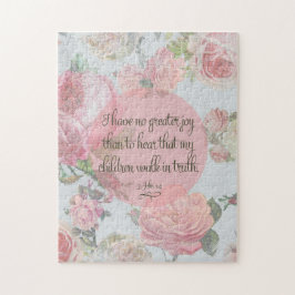 Kinderen lopen in waarheid legpuzzel