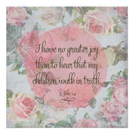 Kinderen lopen in waarheid perfect poster