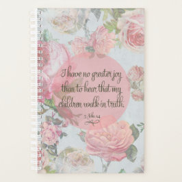 Kinderen lopen in waarheid planner