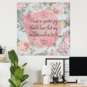 Kinderen lopen in waarheid poster (Thuiskantoor)