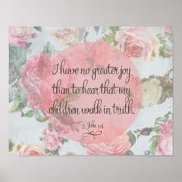 Kinderen lopen in waarheid poster