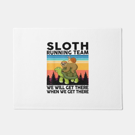 Kinderen Luiaard T-Shirt Deurmat (Voorkant)