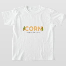 Kinderen Mais Verhogen Mais Allergie Bewustzijn T-shirt