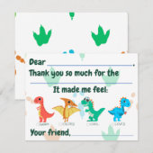 Kinderen maken bedankkaart af (Voorkant / Achterkant)