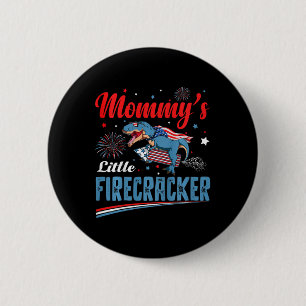 Kinderen Mamma's Kleine Vuurwerk Onafhankelijkheid Ronde Button 5,7 Cm