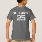Kinderen Medium Voetbal T-shirt (Achterkant)