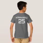 Kinderen Medium Voetbal T-shirt (Achterkant volledig)