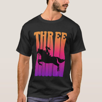 Kinderen Meisje Paardrijden Ik ben 3 jaar oud Kind T-shirt