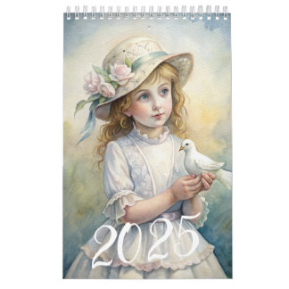 Kinderen Meisjes Paasduif 2025 Kalender