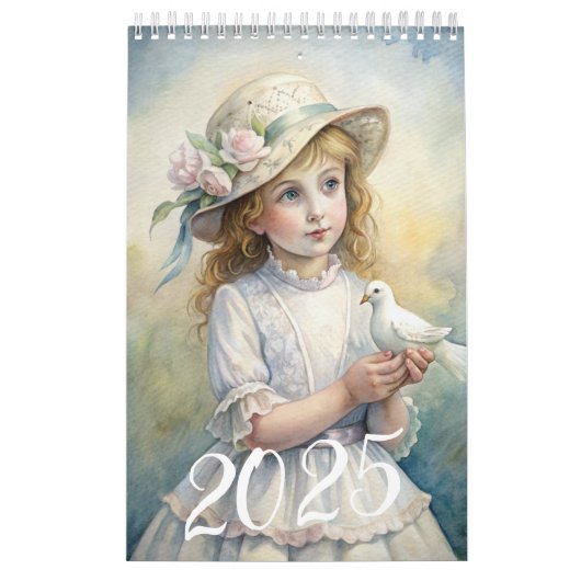 Kinderen Meisjes  Paasduif 2025 Kalender (Hoes)