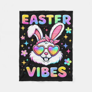 Kinderen Meisjes Paashaas Gezicht Vibes Paas Kinde Fleece Deken