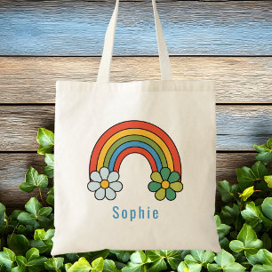 Kinderen Meisjes Schattig Trendy Whimsical Regenbo Tote Bag