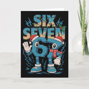 Kinderen Meme 67 Zes Zeven 6 7 Italiaanse Brainrot Kaart