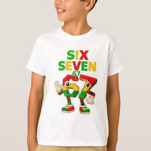 Kinderen Meme 67 Zes Zeven 6 7 Zwarte Geschiedenis T-shirt
