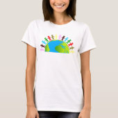 Kinderen/mensen op aarde t-shirt (Voorkant)