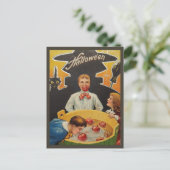 Kinderen met Apple Bobbing -  Halloween Briefkaart (Staand voorkant)