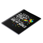 Kinderen met autisme zijn mijn wereld BCBA RBT ABA Notitieboek (Linkerzijde)