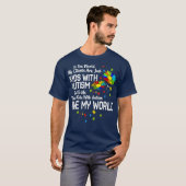 Kinderen met autisme zijn mijn wereld BCBA RBT ABA T-shirt (Voorkant volledig)