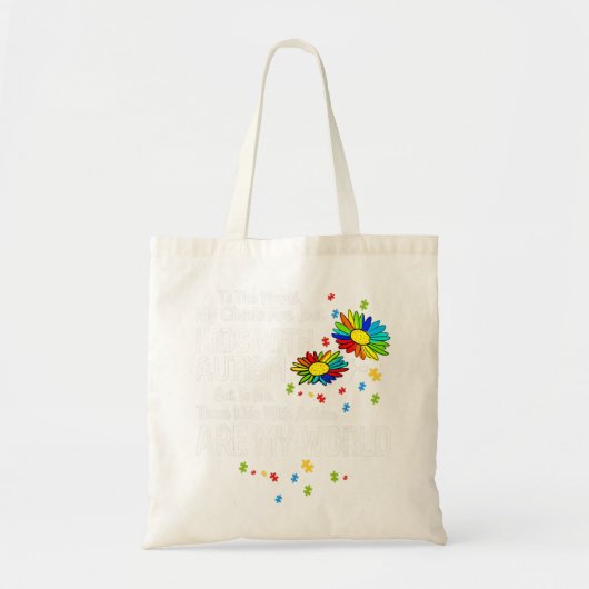 Kinderen met autisme zijn mijn wereld BCBA RBT ABA Tote Bag (Voorkant)