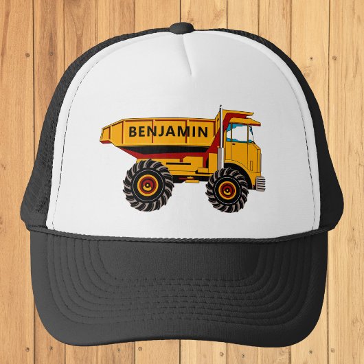 Kinderen met bouw vrachtwagen trucker pet