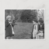 Kinderen met camera briefkaart (Voorkant)
