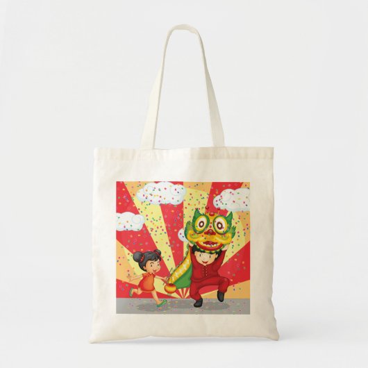 Kinderen met Canvas tas (Voorkant)