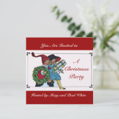 KINDEREN MET CHRISTMAS GIFTEN wit rood Kaart (Staand voorkant)