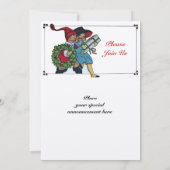 KINDEREN MET CHRISTMAS GIFTS - champagne metallic Kaart (Achterkant)