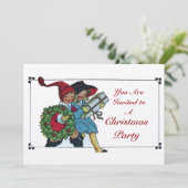 KINDEREN MET CHRISTMAS GIFTS - champagne metallic Kaart (Staand voorkant)