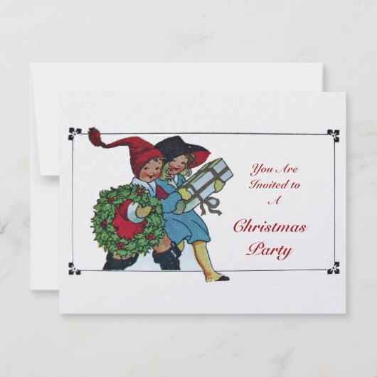 KINDEREN MET CHRISTMAS GIFTS-ijs Kaart (Voorkant)