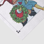 KINDEREN MET CHRISTMAS GIFTS-ijs Tissuepapier (Detail)