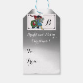 KINDEREN MET CHRISTMAS GIFTS-monogram Cadeaulabel (Voorkant)