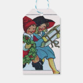 KINDEREN MET CHRISTMAS GIFTS-monogram Cadeaulabel (Achterkant)