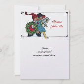 KINDEREN MET CHRISTMAS-GIFTS - wit ijs Kaart (Achterkant)