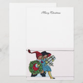 KINDEREN MET CHRISTMASGIFTEN BRIEFPAPIER (Voorkant / Achterkant)