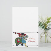 KINDEREN MET CHRISTMASGIFTEN BRIEFPAPIER (Staand voorkant)